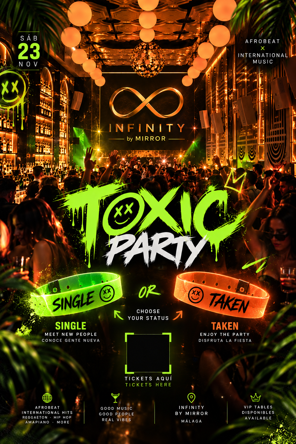 Flyer completo de TOXIC PARTY